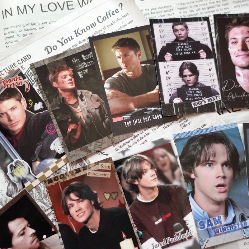 Vintage Collectible Cards - Supernatural SPN Dean & Sam: Conjunto