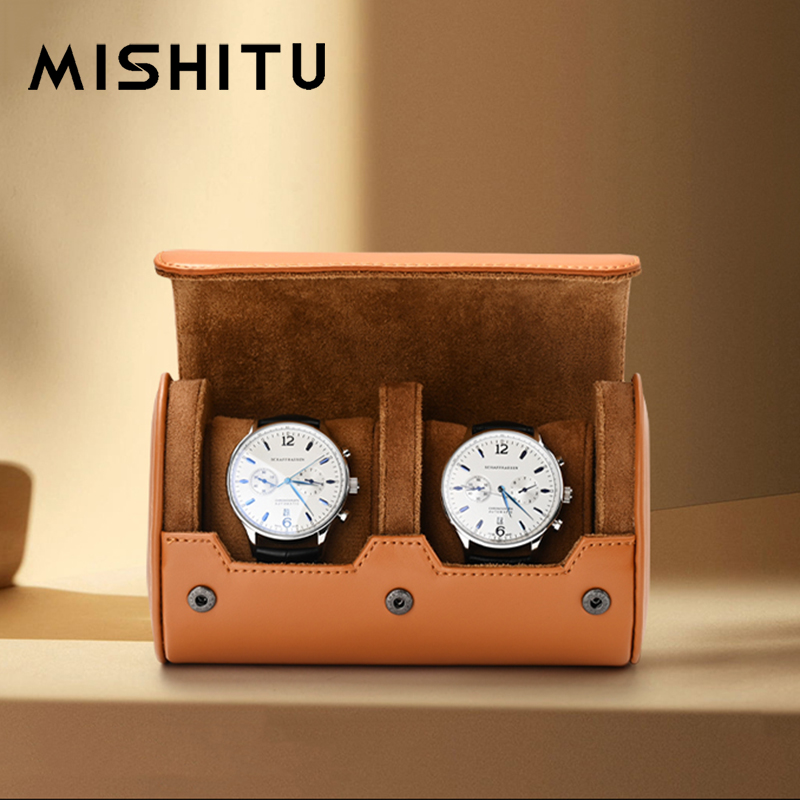 Vintage Watch Collecting - Mishitu 1/2/3-slot relógio de armazenamento rolo