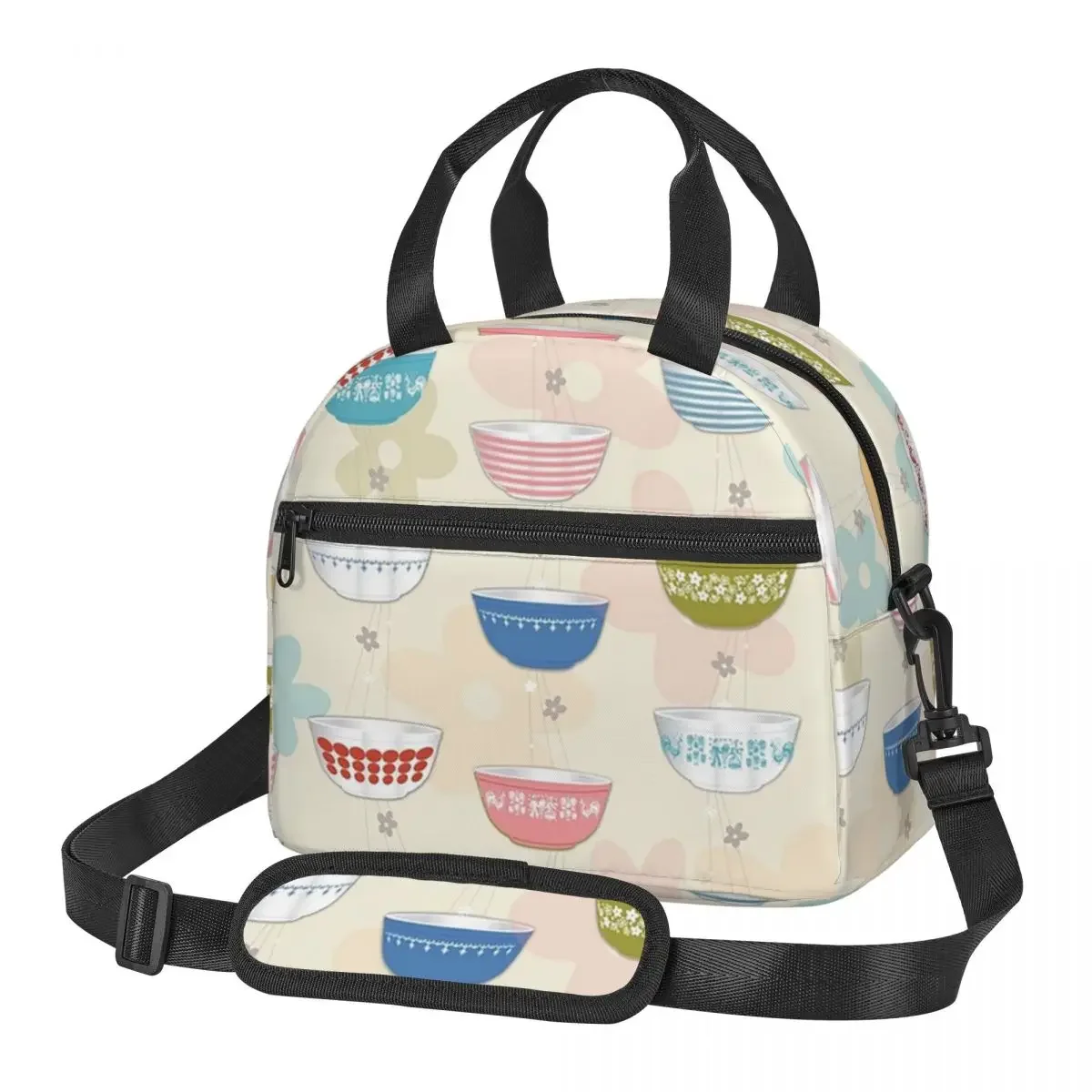 Vintage Collectible Lunch Boxes - Coleção de Tigelas Vintage Pyrex, Bolsa