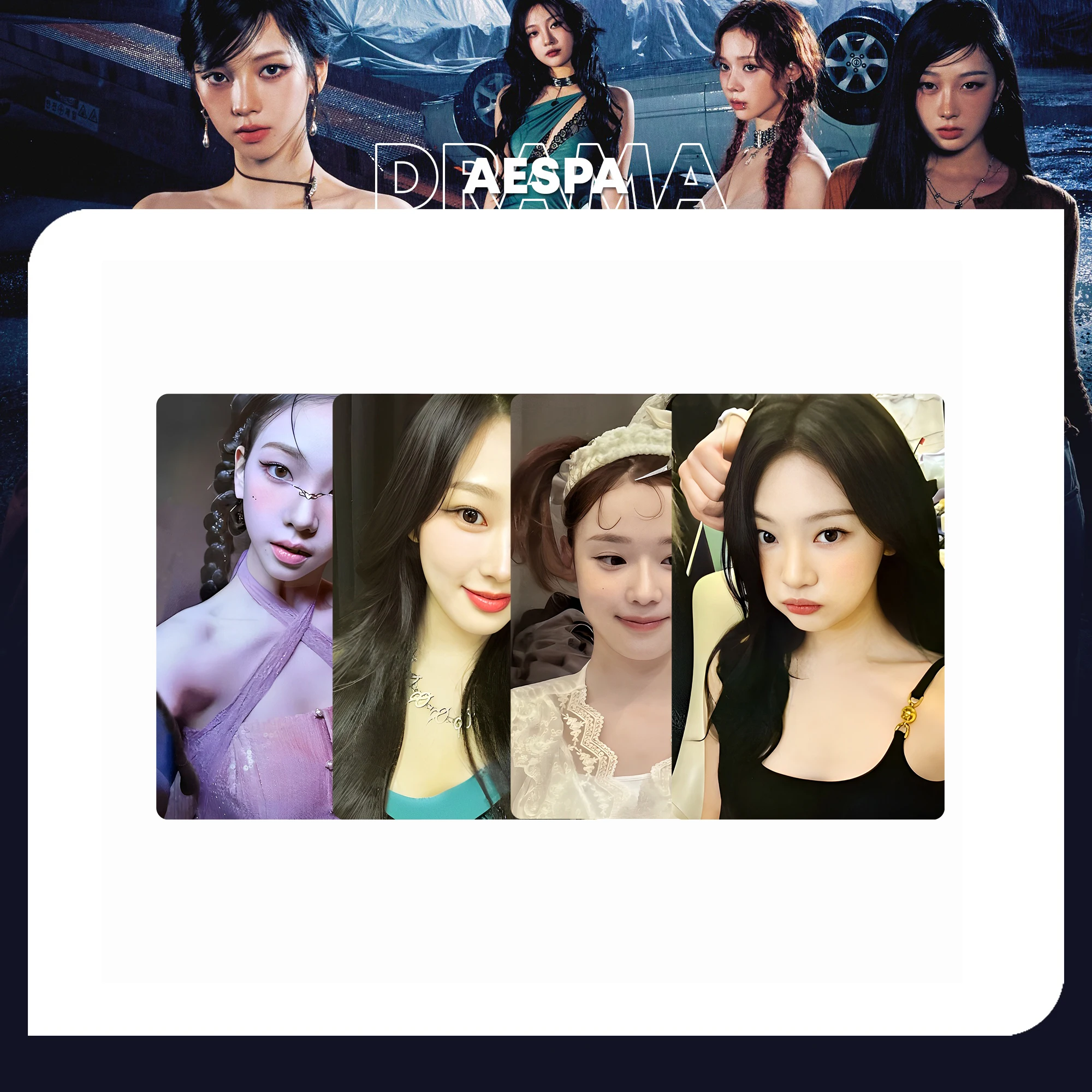 Vintage Collectible Cards - Pacote de Cartões Lomo Vintage KPOP,