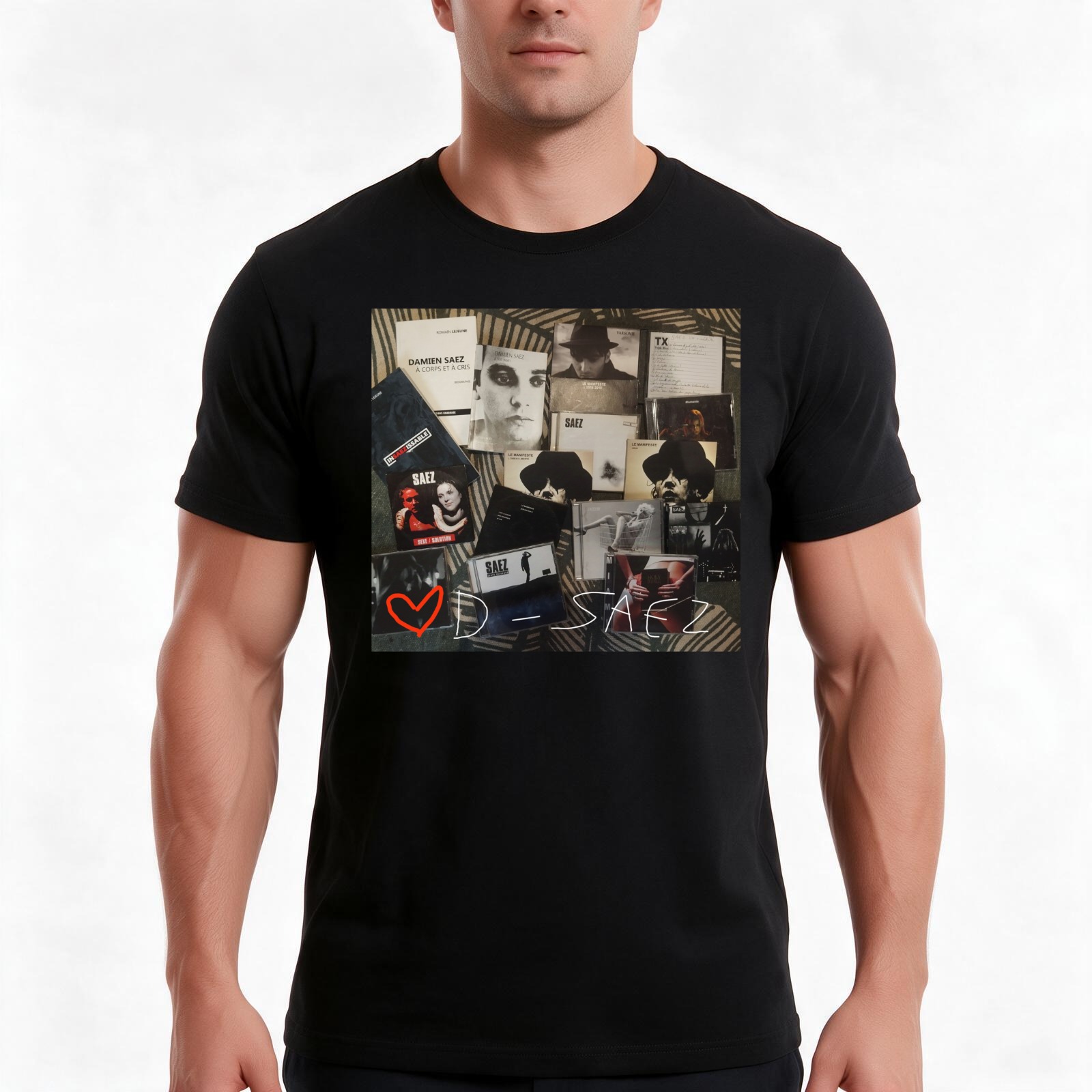 Vintage And Collectible Books - Camiseta com a coleção de CDs