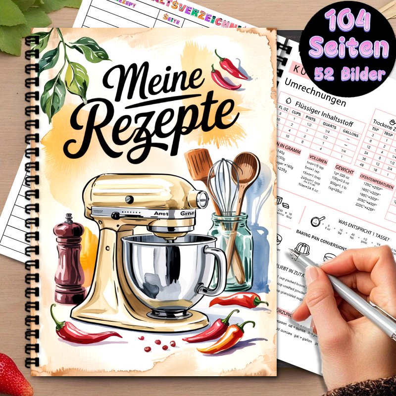 Livro de receitas alemão A5, e - Vintage Collectible Cookbooks avaliação e preço