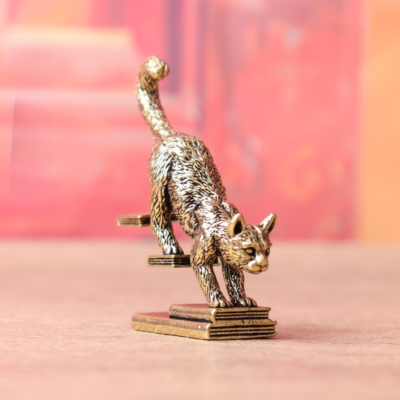 2/1 Peça: Estatueta de gato co - Vintage And Collectible Books avaliação e preço