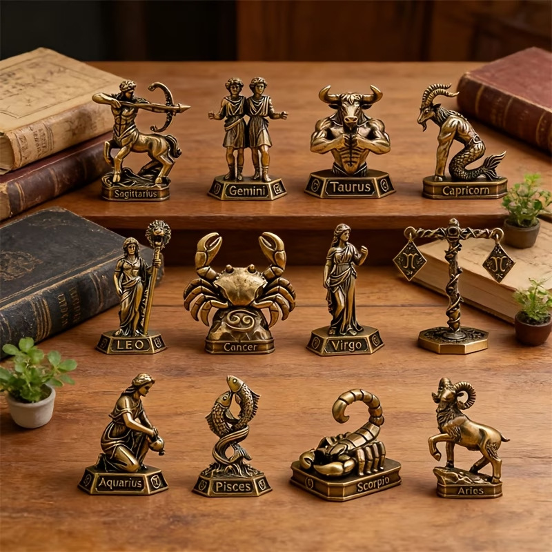 Ornamentos de Zodíaco em Latão - Vintage Collectible Furniture avaliação e preço
