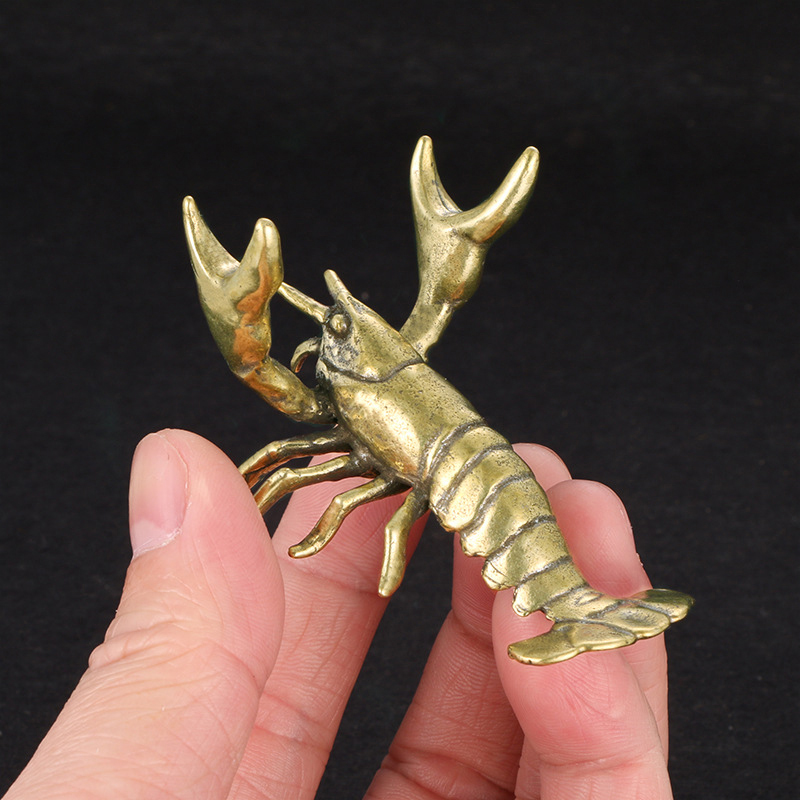 【F】Ornamento de Lagostim em La - Vintage Collectible Furniture avaliação e preço